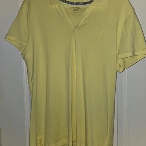NWOT Nautica Yellow Polo Shirt